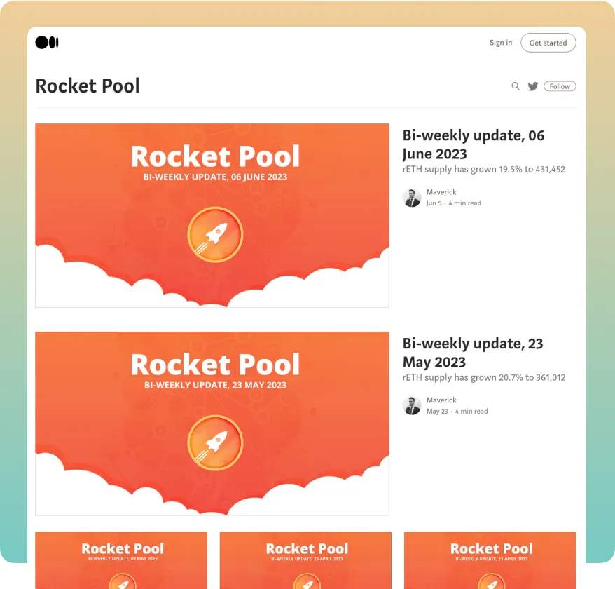 Read our articles on Medium